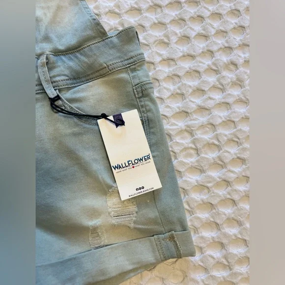 Wallflower Stretchy Denim Overalls - Picture 2 of 7